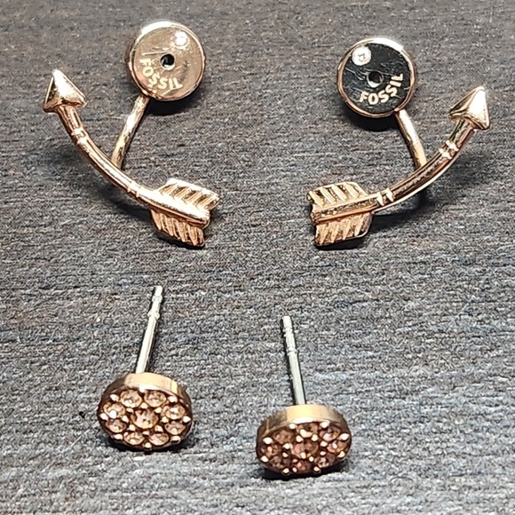 Fossil Jacket Earrings - Picture 4 of 6